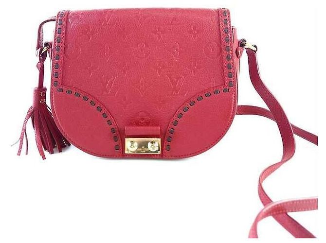 Louis Vuitton Monogram Ginette Schultertasche Rot