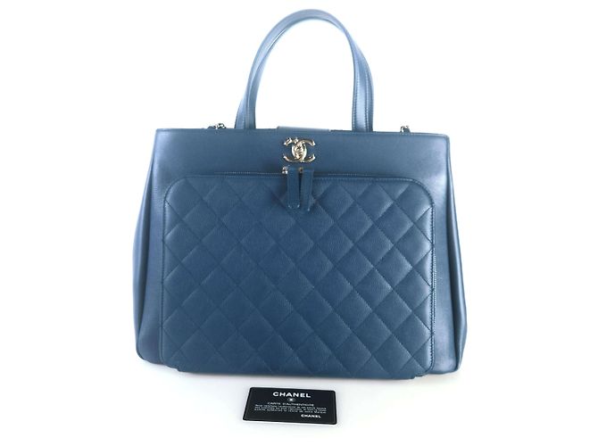 Chanel Bolsa de Ombro Business Affinity Azul
