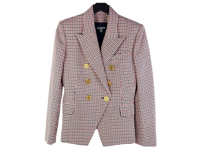 Balmain Double Button Check Jacket Multiple colors