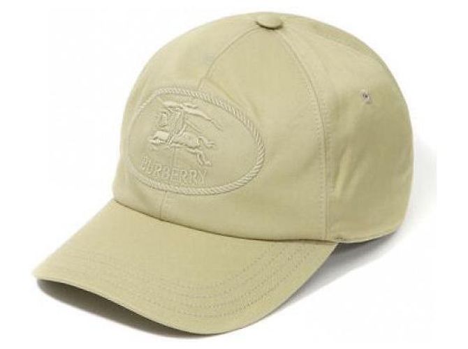 Burberry Boné de beisebol de algodão com bordado Dourado