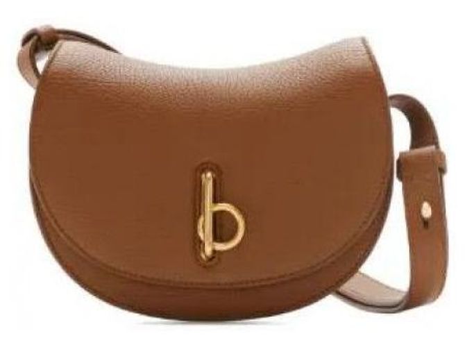 Burberry Bolsa de buracos de bloqueio mini Marrom