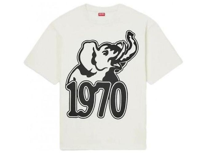 Kenzo Jungle Elephant Oversized Cotton T-Shirt Black