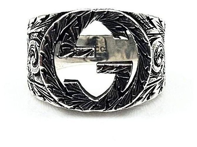 Gucci Interlocking GG Ring Silber 