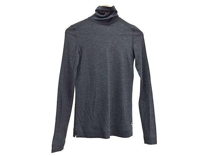 Loro Piana Kaschmir-Seiden-Pullover mit Rollkragen in Grau Braun