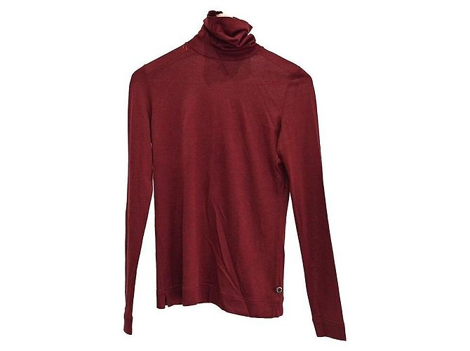 Loro Piana Kaschmir-Seiden-Pullover mit Rollkragen in Rot
