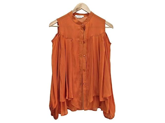 Givenchy Off-Shoulder-Bluse Orange 