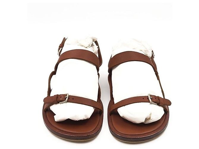 Hermès Leather Sandals Brown