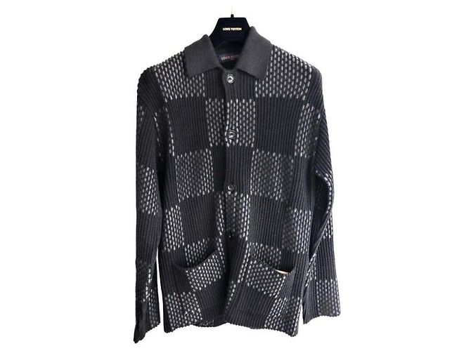 Louis Vuitton Damier RIB Cardigan Schwarz
