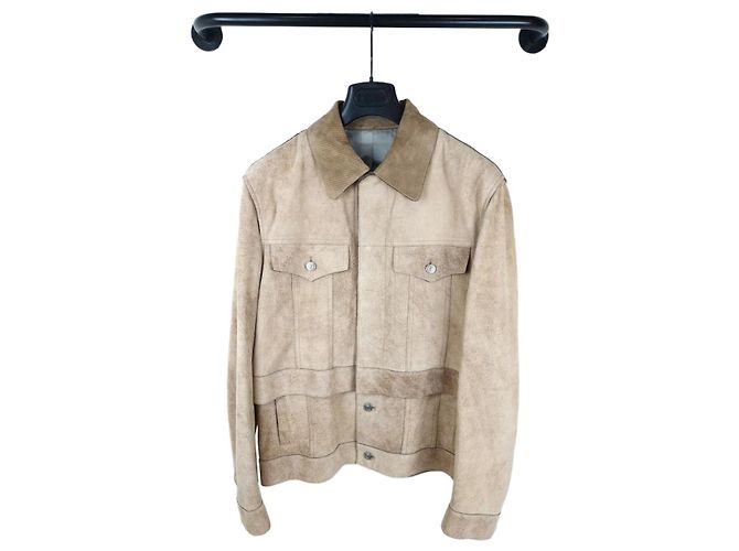 Dior Herren Wildleder Bomberjacke Mehrfarben