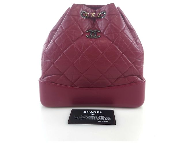 Chanel Gabrielle Backpack Red