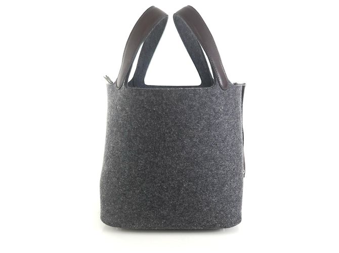 Hermès Bolsa Tote Bole Picos em feltro Marrom