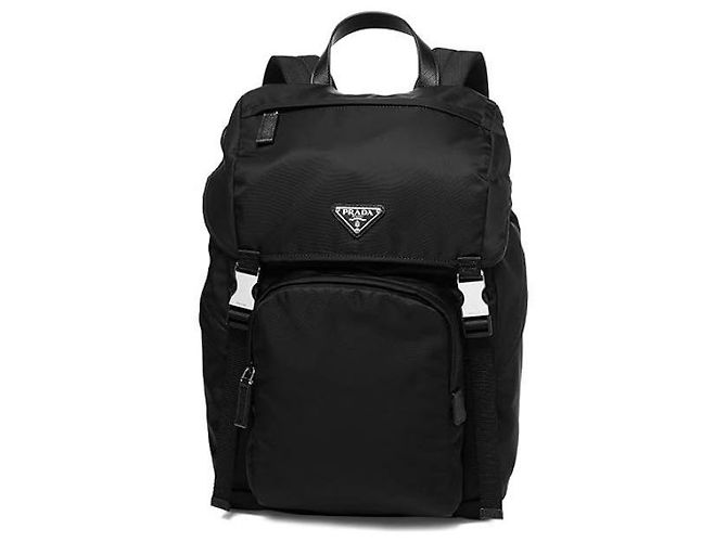 Prada Re-Nylon Triangle Logo Backpack