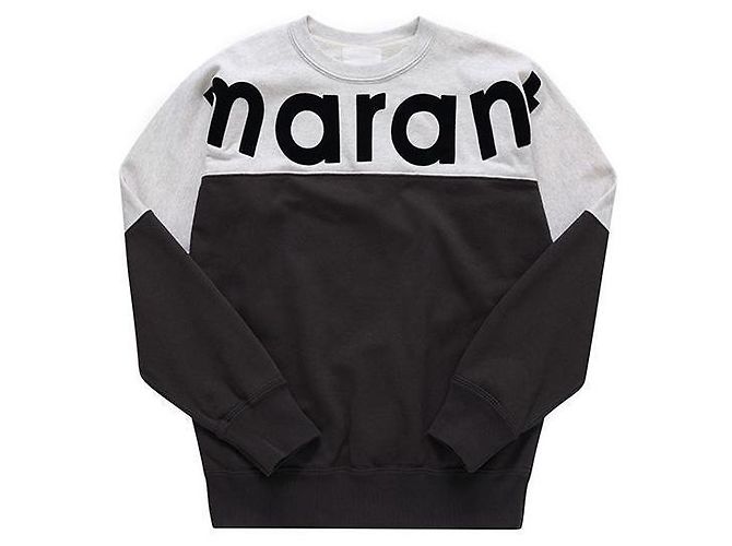 Isabel Marant Sweatshirt mit Rundhalsausschnitt Schwarz