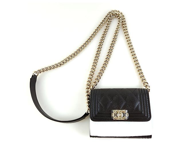 Chanel Boy Caviar Chain Wallet Multiple colors