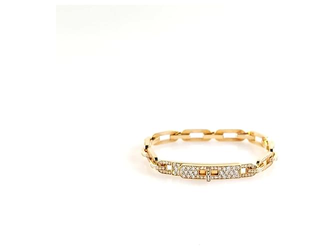 Hermès Kelly-Ketten-Diamantarmband Orange 