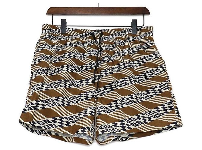 Fendi FF Printed Logo Swim Shorts for Men