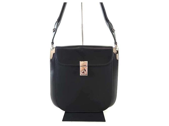Prada Bolsa de Ombro Maguire com Aba Preto