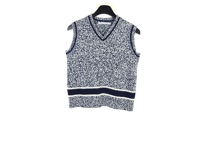 Dior Woll-Kaschmir Milene V-Ausschnitt Strickpullover Mehrfarben 