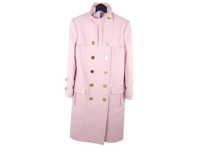 Balmain Monogram Double Button Coat