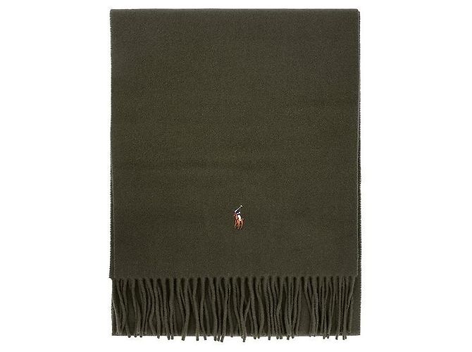 Ralph Lauren Écharpe à franges Noir