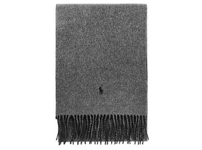 Ralph Lauren Doppelseitiger Fransen-Schal Braun 
