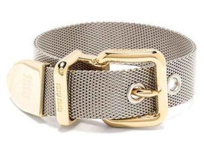 Miu Miu Pulseira de metal