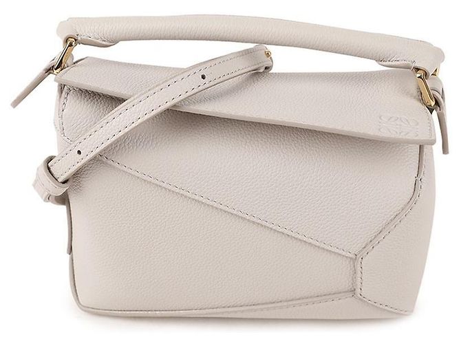 Loewe Mini sac Puzzle Edge Blanc