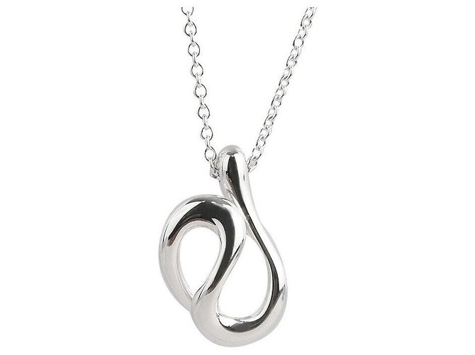 Tiffany & Co Collar de Plata con Péndulo de Doble Nivel