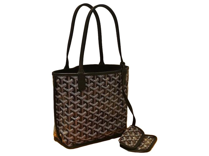 Goyard Mini borsa Anjou Nero Pelle