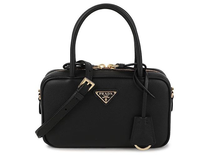 Prada Top Handle Bag Black