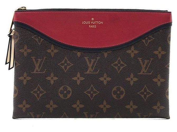 Louis Vuitton Monogramm Tuileries Clutch Schwarz