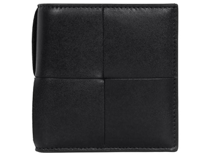 Bottega Veneta Cassette Slim Folder Wallet Black