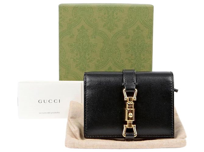 Gucci Jackie Card Case Wallet Black