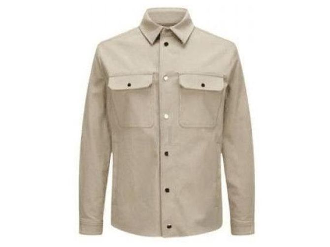 Moncler Camisa de algodón de manga larga Naranja