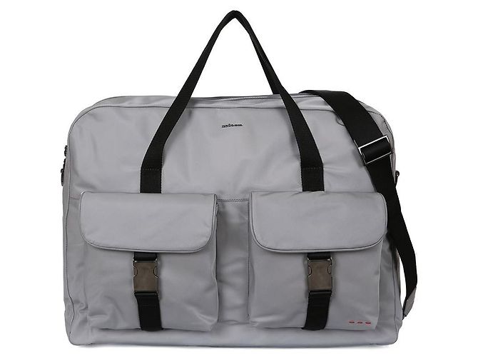 Kiton Borsa da viaggio in nylon con manico Marrone