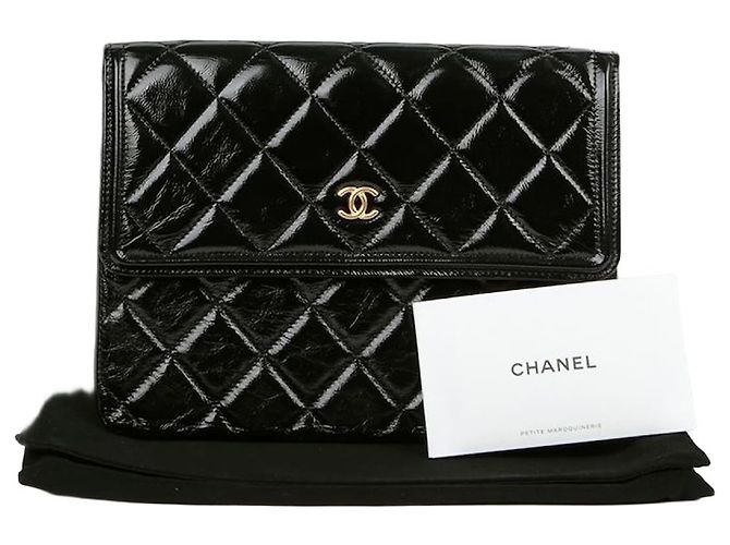 Chanel Classic Flap Clutch Schwarz