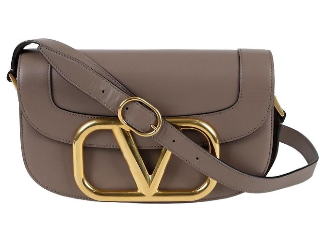 Valentino Bolsa transversal Superbee com logo Marrom
