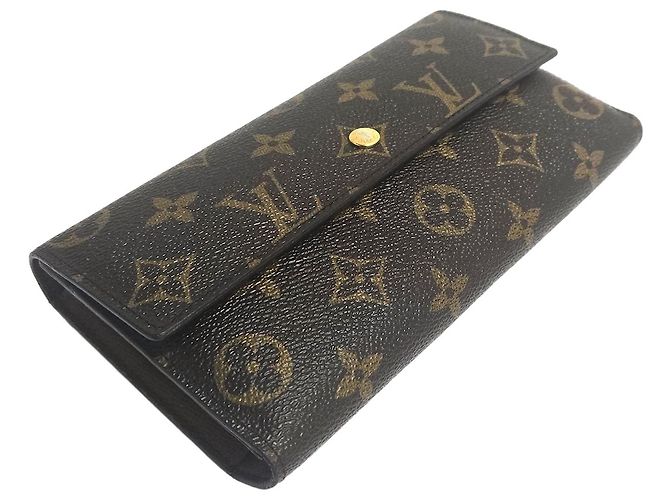 Louis Vuitton Brown Monogram Canvas Long Wallet