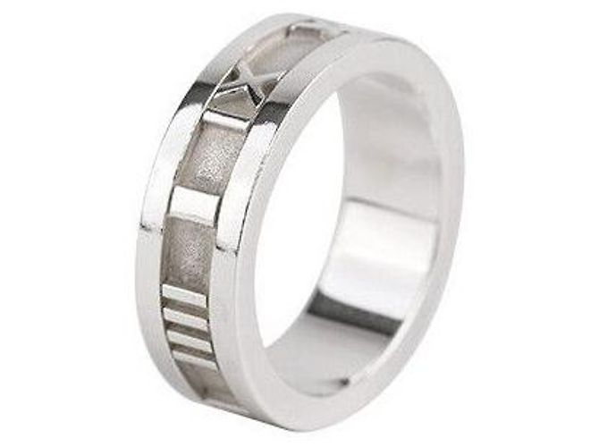 Tiffany & Co Atlas Silberring Größe