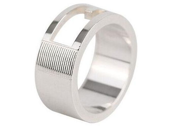 Gucci Logo Ring Silber 