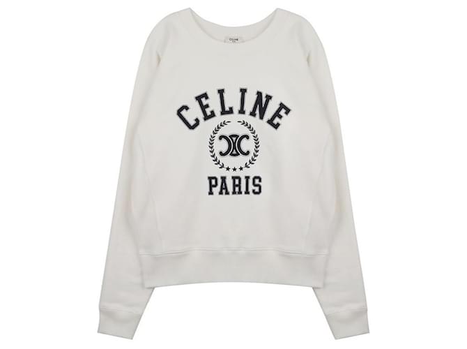 Céline Oversized Sweatshirt Weiß 