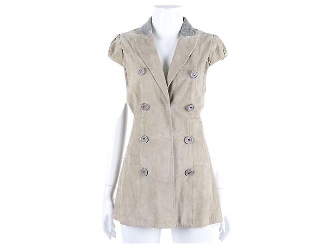 Wildlederweste Brunello Cucinelli Braun