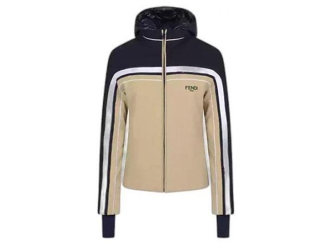 Fendi Skijacke aus technischem Gewebe Orange