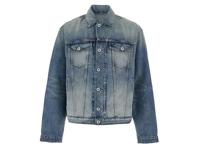Kenzo Pop Embroidered Trucker Jacket Blue