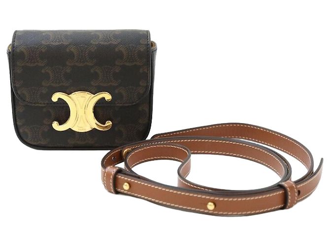 Céline Mini Bolsa Cruzada Triope Multicolor