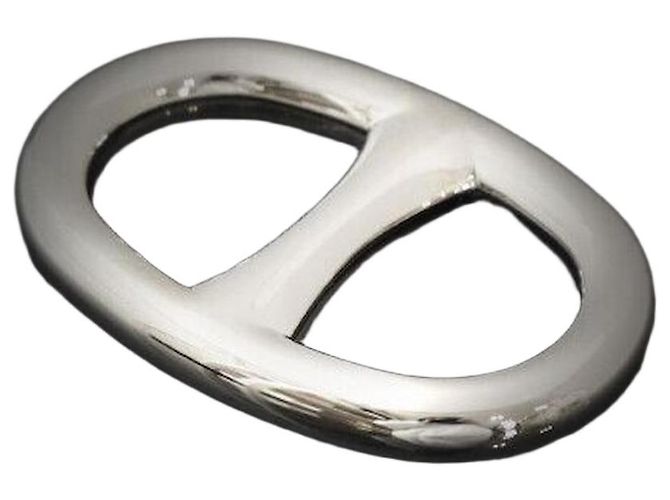 Ring Hermès Anello per Sciarpa Chandale in Palladio Multicolore