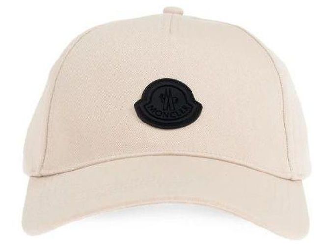 Moncler Logo Patch Baseball Cap White