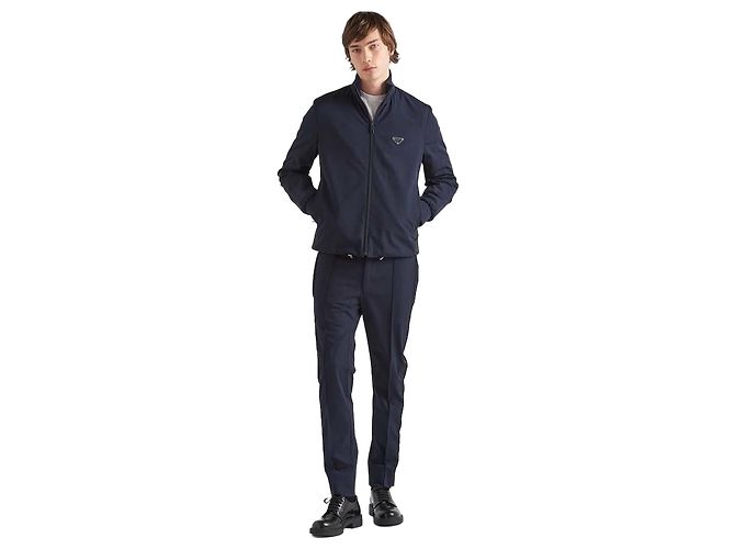 Prada Giacca con zip in tessuto tecnico
