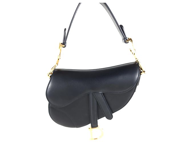 Saddle Dior Sattelleder Schultertasche Schwarz