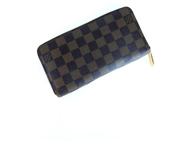 Louis Vuitton Damier Zippy Langbörse Schwarz